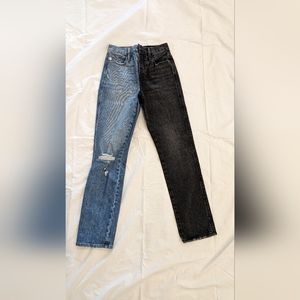 Frame denim - Sylvia Straight Two-tone